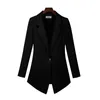 Plus Size 6XL 7XL 2020 Women's Blazer Long Sleeve Blazers One Button Slim Office Lady Jackets Female Tops Suit Blazer Femme R670