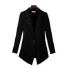 Taglie forti 6XL 7XL 2020 Blazer da donna Blazer a maniche lunghe One Button Slim Office Lady Giacche Top da donna Blazer da completo Femme R670