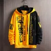 Mannen Sweatshirts Hoodie Tops Lente en Herfst Street Wear Japanse Hiphop Casual Mode Losse Hoodies 220217