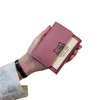 2021 Leather Trifold Small Wallet Women Lightweight Compact Snap Closure Credit Card Holder With Id Window For Travel Shopping Purse