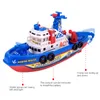 RC Boats Remote Control ship Toys High Speed Music Light Electric Marine Rescue Fire Fighting Boat Non-Remote Toy Kids Xmas Gift