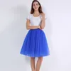 Party Train Puffy 5Layer 60CM Fashion Women Tulle Skirt Tutu Wedding Bridal Bridesmaid Overskirt Petticoat ita Saia 220226