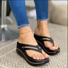 Women Wedges Slip Flip Flops Beach Shoes Indoor Outdoor Chunky Sandals Sandalias De Las Mujeres Chanclas Mujer Verano G220228