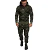 Spring and Automn Men's TracksSits Fashionable Sportswear Zipper Hoodie Camouflage Solid Multifonctional Sportswear Sports Sports Running Wear