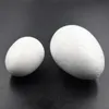 15pcs / 10cm-5cm Modélisation Polystyrène Polystyrène mousse Boule d'œuf Ballons d'artisanat blanc pour DIY Christmas Party Décoration Fournitures Cadeaux