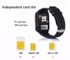 Orologi da polso 1pcs originale DZ09 Smart Watch Bluetooth Dispositivi indossabili orologio da polso per iPhone per il telefono con orologio con orologio fotocamera SIM TF Slot reggiseno