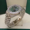 Luxury Men's Diamond Watch Sapphire Crystal Green Miring Movimiento autom￡tico Relojes Montre de Luxe Orologio Mechanical RELOJ Fashion Desinger RELOJS