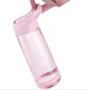 1000 ml mit Stroh Tragbare Sport Shaker Gym Flaschen Mein Getränk Nette Wasserflasche Kinder Baby Waterbottle Trinkgeschirr 201105
