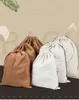 Bolsas de almacenamiento suaves con cubierta antipolvo y bolsa de joyería de gamuza con cordón para monederos, bolsos, joyas, regalos, carteras, zapatos, botas, juego de 3-S/M