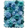 2022 Nouveau 40x60cm Artificielle Rose Fleur Mur Hortensia Rangée Simulation Faux Fleurs Décoration De Mariage Photo Studio Fond Mur