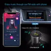 Bluetooth FM Verici Kablosuz Araba MP3 Çalar V4.2 Kiti Radyo Modülatörü Çift USB Şarj Bağlantı Noktası