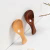 Small Wooden Salt Spoons Solid Wood Condiments Spoon Handmade Honey Teaspoon Seasoning Sugar Coffee Tea Jam Mustard Ice Crea527I9623018