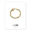 T9lgo Rétention de couleur haute bracelet en or épais Ins personnalisé Net Red Fashion Placage polyvalent Bracelet Ushaped Chain Bamboo W7810574