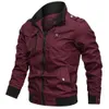 Veste décontractée Hommes Bomber Vestes Automne Mode Pilote Manteau Armée Hommes Cargo Vol Manteaux Mâle Coupe-Vent Veste Militaire Coton 201128