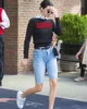 Mode-Shorts pour femmes JennyDave Fashion Blogger Kendall Jenner Denim Women High Street Vintage Washed Burrs Feminino Plus Size Short