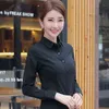 Koreanska kvinnor bomullskjortor vit långärmad toppar kontorslista grundläggande blouses plus storlek kvinna blus 5xl 220125