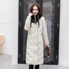 H￶gkvalitativ tjockare kvinnor Vinterjacka Huven False Tv￥ stycken Xlong Female Coat Xlong Plus Size Solid Thick Womens Parkas 201027