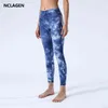 Nclagen Nuked Feel Yoga Pantaloni da Yoga Donne Tie Tinking High Waist Fitness Capris Nessun anteriore Seam Gym Leggings Squat Proof Slim Sport Tights H1221