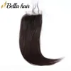 Bella Hair HD Lace Closure 4x4 100 Human Virgin Hair Closure Middle Trzy częściowe zamknięcia z włosami dziecięcym Naturalny kolor1198333