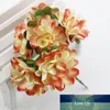 6 PCS Caja de regalo Scrapbooking Mini clavel Papel Flores artificiales Ramo de decoración de boda DIY Guirnalda Artesanía Falso Flor