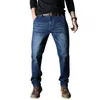 Heren jeans 2022 merk losse rechte elastische anti-diefstal rits Grote 42 44 46 48