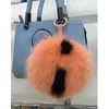 Custom 15Cm Big Fluffy Bugs Pompon Keychain Alphabet Fox Fur Ball Pom Pom Key Chain Backpack Bag Purse Charms Gift 655