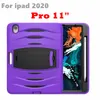 Estojo para tablet à prova de choque para iPad 5/6/4 Pro Silicone PC porta-lápis Estojo infantil para iPad 12,9" Air 10,5" mini 4/3 capa 2020/2017/2018/2019