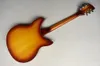 Factory Custom Left Handed Semihollow Sunburst Electric Guitar with 12 StringsRosewood FingerboardHH Pickups2 InputsCan be Cu5905154