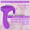 Massaggiatore Martello Vibratore Modalità a 12 frequenze Ventosa per clitoride Succhiare capezzoli Giocattolo del sesso Massaggiatore Vibrante Dildo femminile Masturbazione per adulti 18