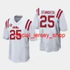 Ole Fröken Rebels College Fotboll Jerseys DK Metcalf Jersey Scottie Phillips Isaiah WoullLard Laquon Treadwell Chad Kelly Custom Stitched