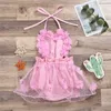 Chifuna Rompers Mesh Elegant solide nieuwe babygirls kostuum meisjes babykleding pasgeboren peuter body romper 201127