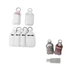 30 ml sublimatie lege neopreen parfum fles houder SBR lege hand sanitizer fles set witte parfum fles houder sleutelhanger geschenk