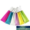 Высокое качество крафт бумаги упаковочная сумка с ручками фестиваль подарок сумка для свадебных конфет цветов бумажные пакеты для покупок 10 цветов SN1304
