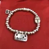 Nuovo braccialetto autentico Braccialetti di amicizia di fortuna in gomma UNO DE 50 Gioielli placcati Adatto a regalo in stile europeo Fow Donna Uomo PUL1286MTL0000S