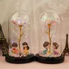 ing Girl Galaxy Rose In Flask LED Flashing Flowers In Glass Dome For Wedding Decoration Valentine039S Day Gift With Gift Box 102137891