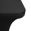 4ft 6ft 8ft Black White Lycra Stretch Banquet Table Tyg Salon Spa Tablows Factory Massage Treatment Spandex Table Cover Y2009078638