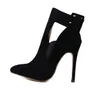 Venta caliente: zapatos de diseñador para mujer, tacones de lujo, bombas negras con punta en punta y hebilla, tamaño 35 a 40, vienen con caja