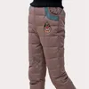 Высококачественные зимние брюки для мальчиков сплошные цветные дети вниз брюки повседневные девочки-подростки теплые брюки ветрозащитные леггинсы 3-16YRS 201128