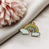 20 stks bedels Mooie regen De konijn ballon regenboog schattige hangers maken DIY handgemaakte bevinding voor sleutelhanger ketting olie druipende sieraden