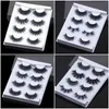 4 Pairs Mix Styles False Eyelashes Faux 3d Mink Eyelashes Soft Fluffy Eyelash Extension Natural Long Full Strip Lashes Makeup Eye Lashes