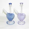 9 "Hookahs Glass Water Bongsカラフルなパイプの頭のパイプDAB Rigs Bubbler Beakerリサイクルオイルリグ14mmスライドボウル