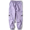 EFUNGAL Color Block Hommes Pantalons de survêtement Unisexe Pantalon de survêtement Hip Hop Printemps Automne Streetwear Poids moyen lâche Harem Joggers FD133 201114