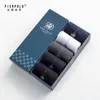 PIER POLO marque de mode équipage coton Calcetines Hombre affaires mâle broderie robe chaussettes hommes cadeau 201012293l