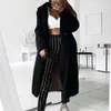 Fashion-Höst Winter Fur Coat Kvinnor Casual Loose Solid Long Coat Varm Kvinna Retro Tjock Faux Fur Jacka Plush Outwear