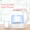 Pink 1 8L Glass Automatic Electric Water Kettle 1500W Water Heater Boiling Tea Pot Kitchen Appliance Temperature Control264C