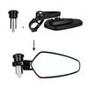 7/8" 22mm Motorcycle Mirrors Bar End Blue Glass Rear View Motor Handlebar End Mirror Cafe Racer Motorcycle Mirrors 4.4