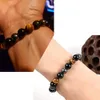 8mm 10mm Beads Magnetic Hematite Black Obsidian Charm Bracelets Men Tiger Eye Stone Wood Bead Couple Bracelet for Women Health