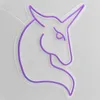 Unicorn sinal feriado iluminação menina decoração de casa bar placas de néon handmade luz de néon 12 v super brilhante