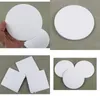 Coaster Circular Cerâmica Cup Mat sublimação em branco Ellipse Square Office isolamento térmico criativa Popular Moda F2 1 TS2