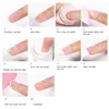 Glitter per unghie 10pcs immersione in polvere set di salti di tuffo rosa bianco francese per decorazioni artistiche manicure accessori282v